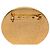 Spilla rotonda Chanel Gold CC in smalto placcato oro D'oro - vista 3