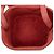 Céline Celine Borsa Cuir Triomphe Box in pelle di vitello rossa Small Rosso - vista 4