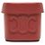 Céline Celine Borsa Cuir Triomphe Box in pelle di vitello rossa Small Rosso - vista 6
