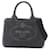 Borsa Prada Gray Small Canvas Canapa Logo Marrone