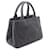 Borsa Prada Gray Small Canvas Canapa Logo Marrone - vista 2