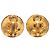 Orecchini Chanel Gold CC placcati oro tondi con clip D'oro - vista 2