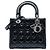 Dior Lady Dior Cannage nero medio in vernice
