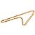 Collana lunga a maglie station Chanel Gold CC placcata oro D'oro
