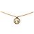 Dior Gold CD Logo Twist-Rundanhänger Halskette, vergoldet Golden - Ansicht 2