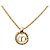 Dior Gold CD Logo Twist-Rundanhänger Halskette, vergoldet Golden - Ansicht 3
