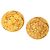Orecchini Chanel Gold CC Gold Plated Arabesque Round Clip On D'oro