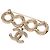 Chanel Gold CC Gold Plated Faux Pearl Coco Dangle Brooch Golden - view 2