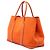 Hermès Garden Party 36 in Toile Orange e Negonda Arancione - vista 2