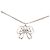 Collana con pendente Chanel Silver CC Brass Strass Bow Argento