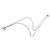 Collana con pendente Chanel Silver CC Brass Strass Bow Argento - vista 3