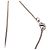 Collana con pendente Chanel Silver CC Brass Strass Bow Argento - vista 4