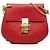 Chloé Drew Umhängetasche aus Leder rot mini