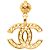 Collana con pendente a sfera filigrana CC placcato oro Chanel Gold D'oro - vista 3