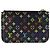 Louis Vuitton Monogram Multicolor Pochette Clé Noir Nero - vista 2