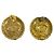 Chanel Vintage Coco Mark vergoldete Ohrringe mit schwarzer Hardware Golden - Ansicht 2