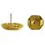 Chanel Vintage Coco Mark vergoldete Ohrringe mit schwarzer Hardware Golden - Ansicht 5