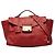Borsa a mano e borsa a tracolla in pelle rossa Prada Rosso