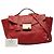 Borsa a mano e borsa a tracolla in pelle rossa Prada Rosso - vista 13
