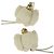 Portachiavi in pelle off-white Loewe Bianco sporco - vista 3