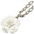 Collana Chanel Coco Mark Motif Camelia Argento Bianco