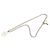Collana Chanel Coco Mark Motif Camelia Argento Bianco - vista 4