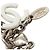 Collana Chanel Coco Mark Motif Camelia Argento Bianco - vista 6