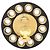 Timeless Orecchini a clip rotondi Vintage Chanel Coco Mark Nero D'oro - vista 4