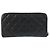 Cartera larga de cuero negro Matelassé Coco Mark CHANEL - vista 2