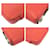 Hermès HERMES Azap Compact Silk Coin Purse Rose Orange  - vue 4