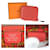 Hermès HERMES Azap Compact Silk Coin Purse Rose Orange  - vue 5