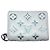 Louis Vuitton Damenbörse Bi-Fold in Blau-Grau Braun