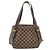 Borsa a spalla Louis Vuitton Damier Belem MM Marrone Beige - vista 2