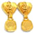 Orecchini a clip Chanel rosso scuro e oro D'oro Bordò - vista 4