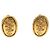Orecchini a clip in metallo dorato Chanel D'oro
