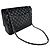 Timeless Borsa a Spalla Chanel Black Matelassé Nero - vista 10