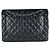 Timeless Borsa a Spalla Chanel Black Matelassé Nero - vista 3
