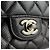 Borsa a Spalla Chanel Matelassé Double Flap Nero - vista 11