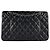 Borsa a Spalla Chanel Matelassé Double Flap Nero - vista 3