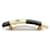 Barrette Chanel - Design Coco Mark Nero D'oro Crudo  - vista 2