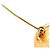 Spilla in metallo dorato Chanel D'oro - vista 7