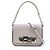 Fendi Lederhandtasche Schultertasche Grau