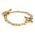 Bracciale Charm Flower Power Louis Vuitton Rosa D'oro - vista 2