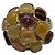 Chanel Coco Mark Brosche mit farbigem Stein Mehrfarben Golden