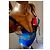 Autre Marque Liberti Beachwear einteiliger Badeanzug in Blau mit Blumenprint - Ansicht 13