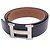 Hermès Hermes H Storie Reversible Belt Brown Black