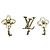 Louis Vuitton Ohrstecker in Gold und Weiß für Damen Golden