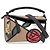 Borsa Puzzle 10° Anniversario Donna Loewe Marrone Nero Rosso
