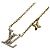 Collana Louis Vuitton in oro con strass D'oro