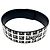 Collana choker in pelle Prada Nero Bianco